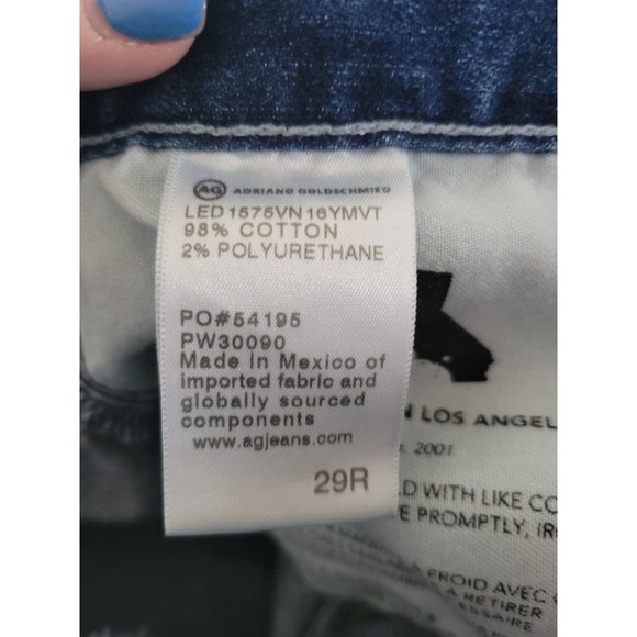 AG Adriano Goldschmied Women The Ex-boyfriend Japanese fabric slim jean size 30 - Picture 8 of 12